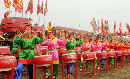 làng nghề làm trống đọi tam